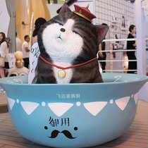 FRP cartoon animal pet sculpture My Royal Cat Net red milk tea shop shopping mall beautiful Chen doll ornaments customized