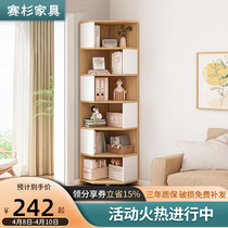 Corner Bookcase Modern Minimalist Cupboards Locker childrens room Corner Living Room Wall Corner Bookshelves Shelf floor