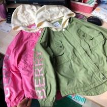 Balas female child spring and autumn double waist windbreaker 130-170