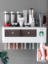 Japan imported MUJI E toothbrush holder brush Cup mouthwash Cup wall-mounted toilet non-perforated wall-mounted