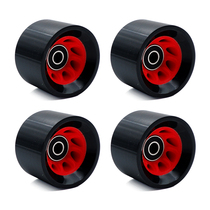 Double-row roller skates special wheel speed pulley Brush Street skateboard wheel double-warped high-elastic PU wear-resistant Skating Shoe Wheel 95A