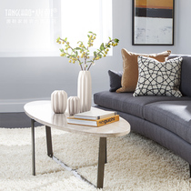 White ceramic vase ornaments modern creative time file creative flower dry flower table living room home decorations