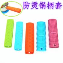 Oval flat cast iron wok frying pan iron pan iron pan handle soup pot silicone non-slip heat insulation pan cover anti-scalding heat resistance