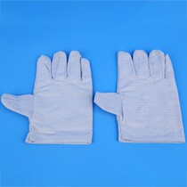 Manufacturer for sale with pin-cloth 24-wire canvas gloves wear-proof and cut-labor protection white gloves canvas electro-welded gloves