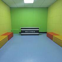 Studio anchor table TV station music paint anchor sound Station live table company reception desk curved studio table