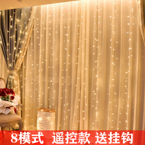 Led stars Colorful Lights curtains Lamp Flashing Lights with Remote Control Battery Rooms Waterfall Anchor Background Decorative Lights