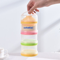 Milk powder box portable out box multi-layer supplementary food bottle transparent outer band layered small size