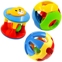Baby toy 0-1-year-old baby hand grip ball biking ball five colorful sensual ball bell ball cave hole ball rattles the bell