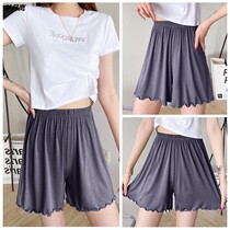 Sleeping Pants Woman Summer Short Mordale Thin with anti-walking light safety pants outside wearing agaric edge Bottom Pants Fat Mm Big Code Shorts