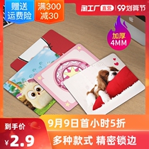 Mouse pad super thick thick girl cartoon trumpet wrist guard game large computer desk animation creative Mat desktop