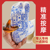 Foot acupoint socks massager Foot reflexology Meridian acupoint illustration socks-Household precision massage reflexology socks