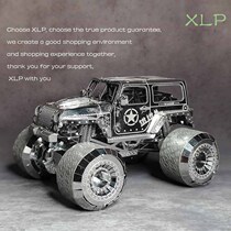 Full Metal IRON STAR Assembled 3D Solid Diy Hand Model Big Foot Car Off-road Car Creative Gift Pendulum