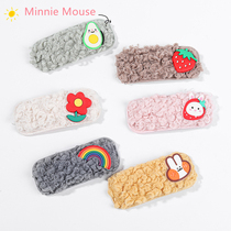 Dongdaemun flower color plush bbclip ins hairpin girl banghai clip cute personality side clip hairclip accessories