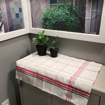 Nordic style hemp cotton plaid enlarge Thickened Tea Towels Napkins kitchen with towels Decorative Dust Cover Cloth Hot Towels