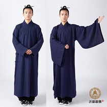 Wuang Tai Chi serving long gown with three clear neckline gowns mandarin vest with big sleeves gown with dry khun and wushu martial arts.