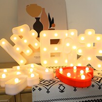 Happy Birthday Letters LED Lights age Placement Surprise Sue White Coursing Reserve box to decorate digital luminous light
