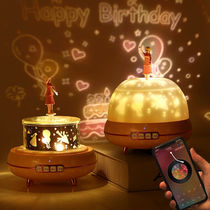 IMVE starry sky projection light Bluetooth speaker birthday gift for boys and girls Music Box Music Box Music Box Night Light charge