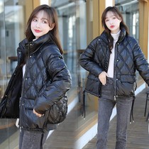 Bright down cotton clothes women short 2021 new cotton clothes female Korean students cotton-padded jacket winter bread coat tide