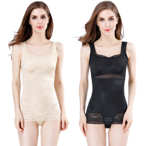 Body-shaped underwear woman postpartum close-back bunches waist-burning fat slimming slim fit body shaping conjoined summer-style reinforced version