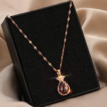 Chow Tai Fook Star Au750 Gold Little Fortress Bag Necklace Women 2021 choker Light Luxury Small Birthday to Girlfriend