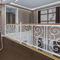 Iron stair handrail indoor balcony bay window handrail guard railing post outdoor fence home loft villa