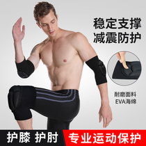 Tactical knee pads Elbow gloves Training suit Kneeling special thickened anti-collision sports crawling protective gear mens full set