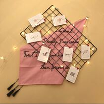 Black wire mesh jewelry wall display stand art work exhibition painting works nail live broadcast room