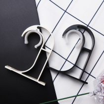 Curtain rod bracket accessories single rod double rod thick aluminum alloy Roman rod bracket side mount top Mount curtain rod base