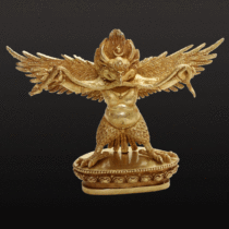  Three-inch Dapeng golden winged bird small Buddha statue pure copper Tibetan Tantric guardian Copper Buddha statue car bronze statue ornaments