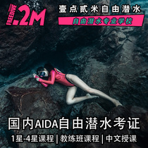Nanning Huizhou Xuyi Sanya ADIA matcha free diving course textual research underwater photography one star to coach class