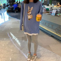 Pregnant womens clothing spring coat fashion spring and autumn loose long clothes autumn winter Net red winter clothing