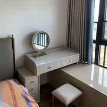 Minimalist dressing table with bay window dressing table small storage cabinet bedside table integrated makeup table long short legs