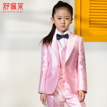 Girl suit suit spring and autumn flower girl dress domineering host catwalk piano childrens suit stage costume