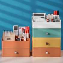Drawer type desktop storage box cosmetics student dormitory stationery box office file desk rack