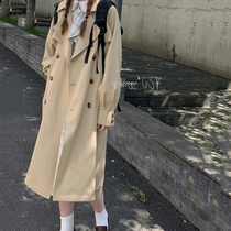 Small Joker casual black trench coat women 2021 New Korean high-end design coat