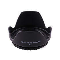 55mm lens hood Reverse buckle Reverse buckle Lotus Cover Luo Kou Universal lens hood Sunshade