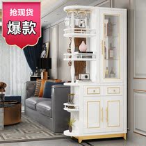 Modern minimalist partition cabinet Wine cabinet Light luxury entrance cabinet Living room hall cabinet foyer cabinet white decorative cabinet Shoe cabinet
