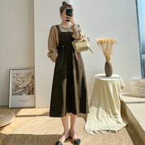Gentle wind pregnant women autumn dress new style out fashion spring autumn skirt hipster strap skirt