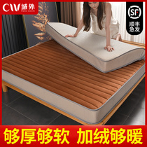 Latex mattress upholstered household mattress winter warm padded sponge tatami mat for winter rental