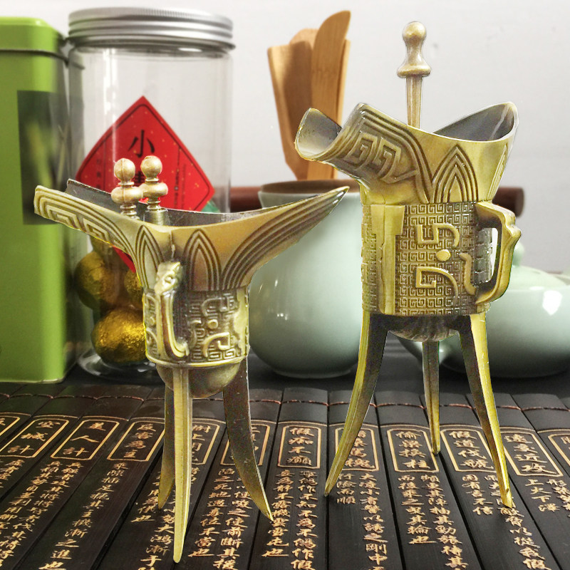 友人館蔵 銅製細工 古人臉酒壺 古酒器 裝酒器 文