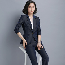 High-end professional clothing temperament slim goddess Fan President manager formal suit suit Sales department tooling female autumn