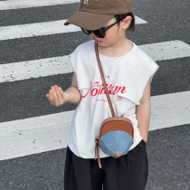 Childrens bag Cute Skew Satchel Fashion Foreign Air Hat Bag Boy Single Shoulder Bag Baby Shopping Street Zero Wallet Tide