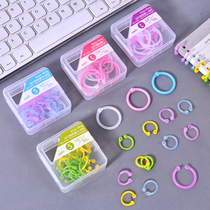 Creative DIY hand book binding ring Punching ring Loose-leaf ring Plastic fixing clip Card binding paper buckle ring opening ring