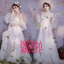 2019 New Photo Studio pregnant women Photo theme clothing belly mommy photo beautiful art photo wedding dress