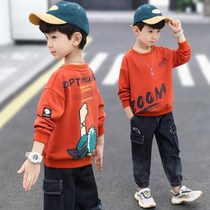 Babu Bean Boy Necropolis New Spring Autumn Tide for young boys Long sleeves T-shirt foreign air children beating undershirts