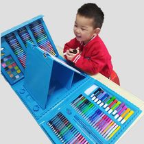 208-piece childrens painting set Mobile studio gift box set Watercolor pen Crayon childrens art kindergarten