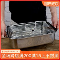 304 stainless steel steamer rectangular baking tray steamer hot pot Net red one household multi-function pot induction cooker