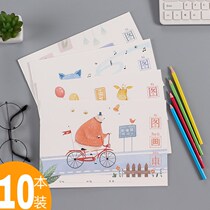 Large number 16K childrens drawings This primary school students use b5 blank sketches to paint this thickened fine art drawing picture book