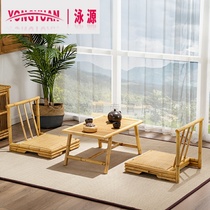 Bamboo rattan tatami small table Japanese-style bay window small coffee table Balcony small table Kang Kang table Coffee table Low table Floor table