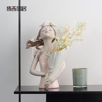 Decoration decoration 2020 new atmosphere decoration model room decoration Bunny girl entrance door entrance cabinet decoration
